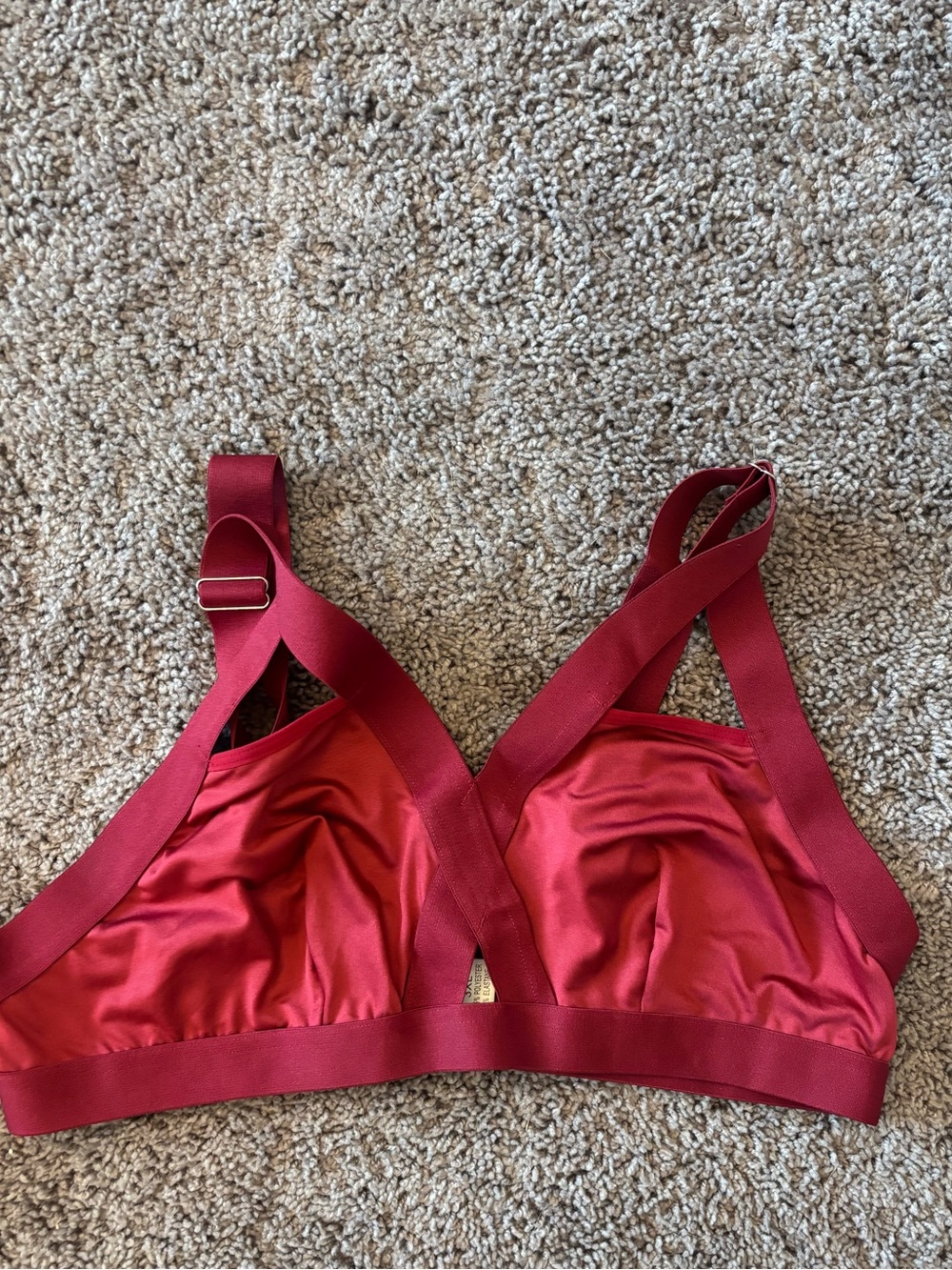 Red Satin Bralette - Women Intimates & Sleepwear